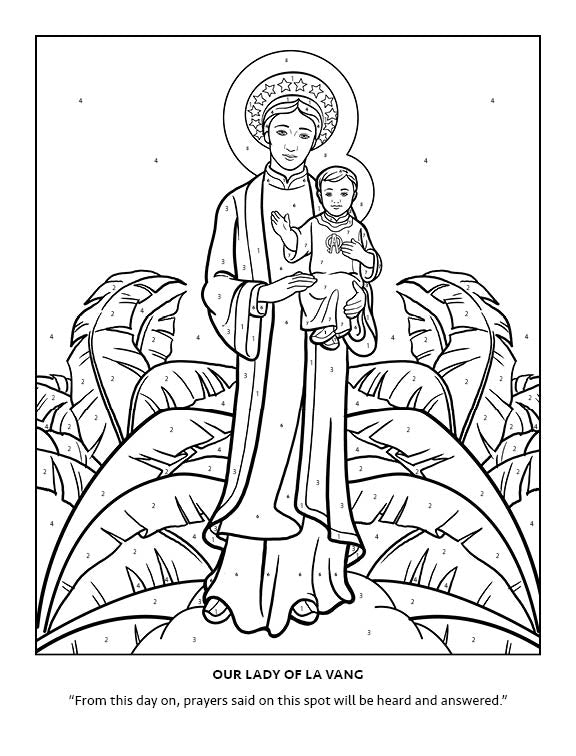 Visits from Our Lady Color-by-Number Coloring Book