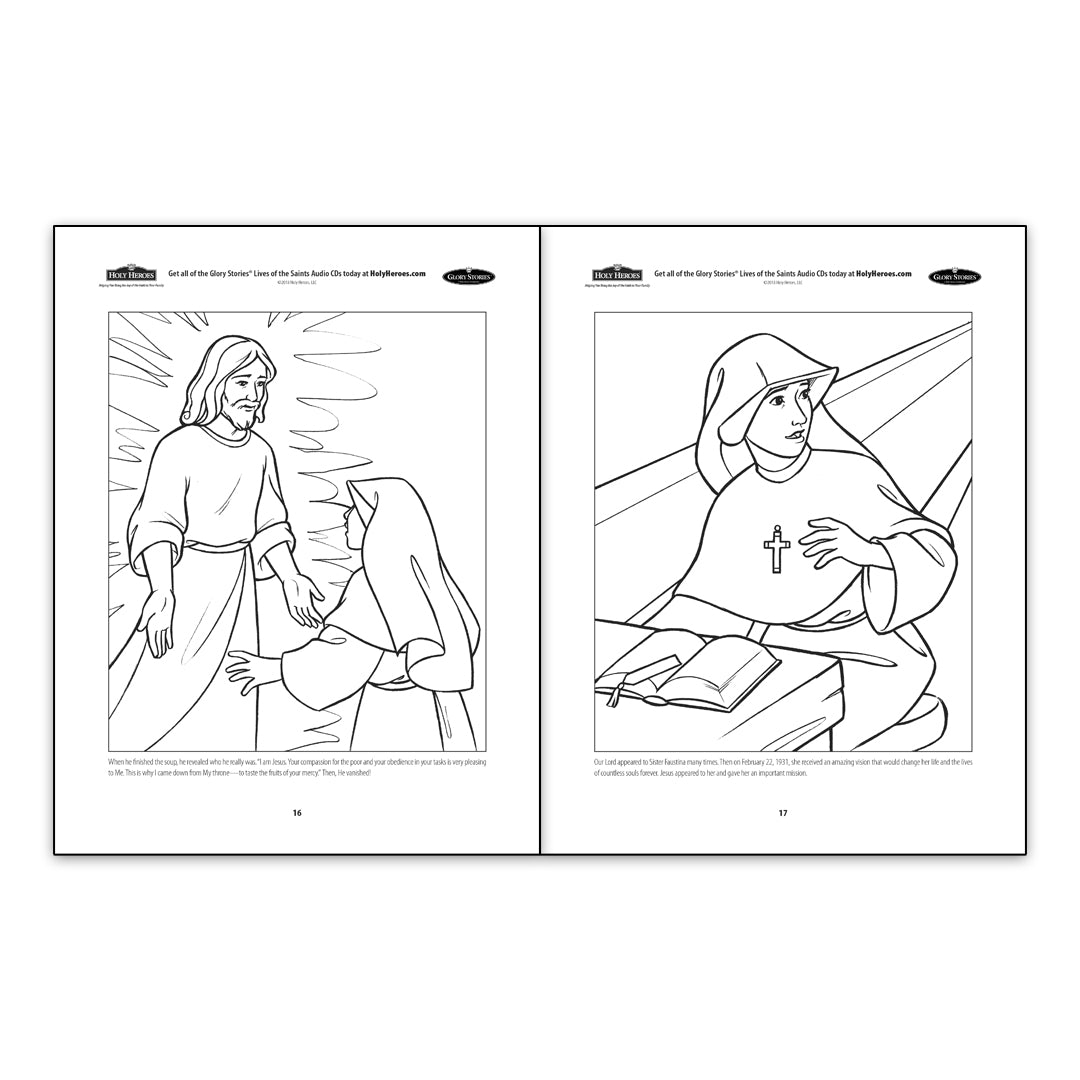 3 Coloring Book Set: Palm Sunday, Easter, & Divine Mercy Sunday - Holy Heroes