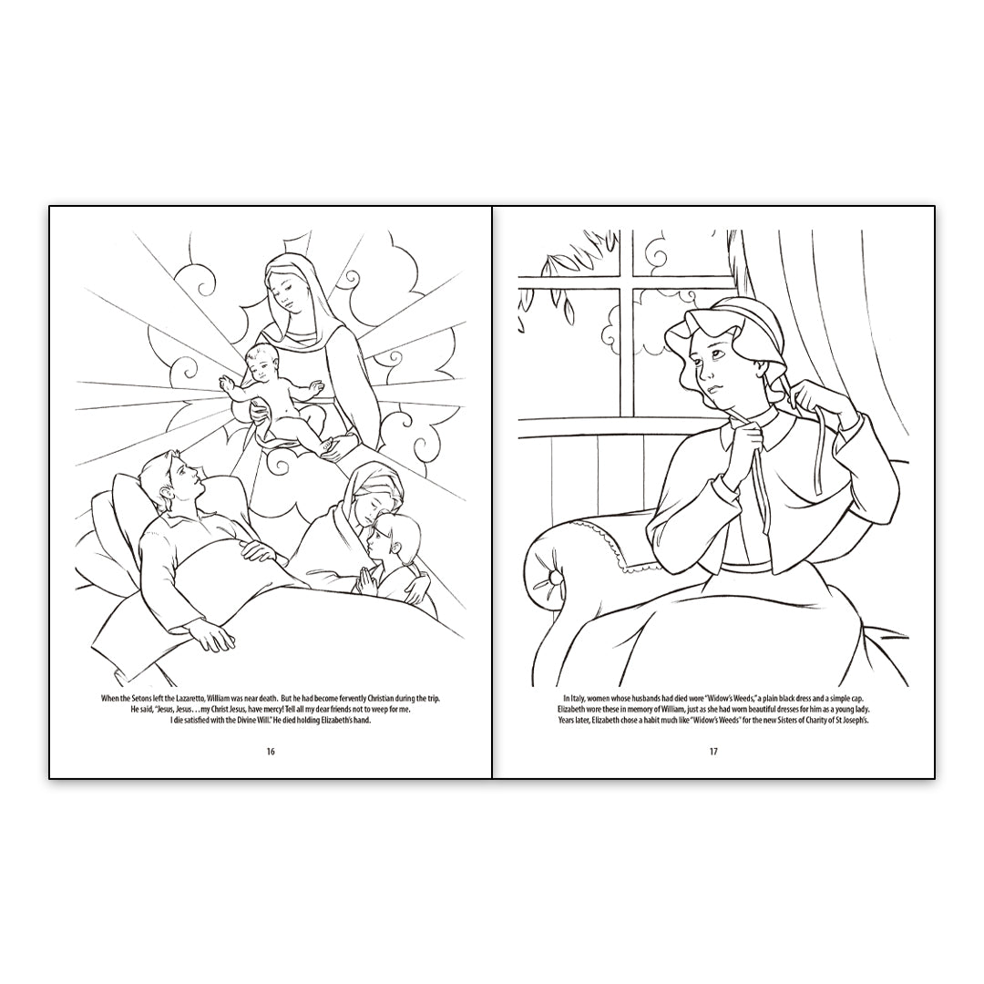 Mother Seton Coloring Book - Holy Heroes