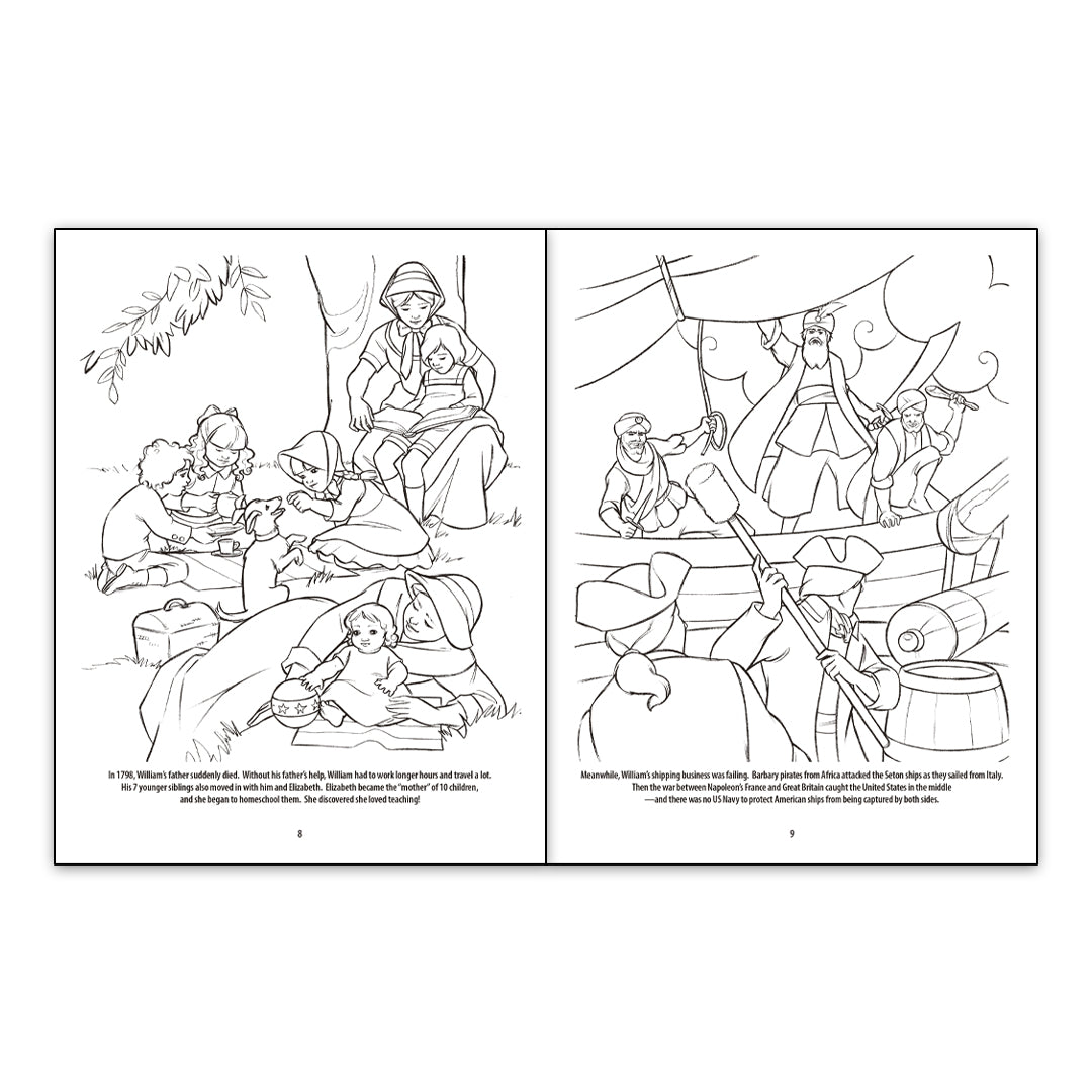 Mother Seton Coloring Book - Holy Heroes