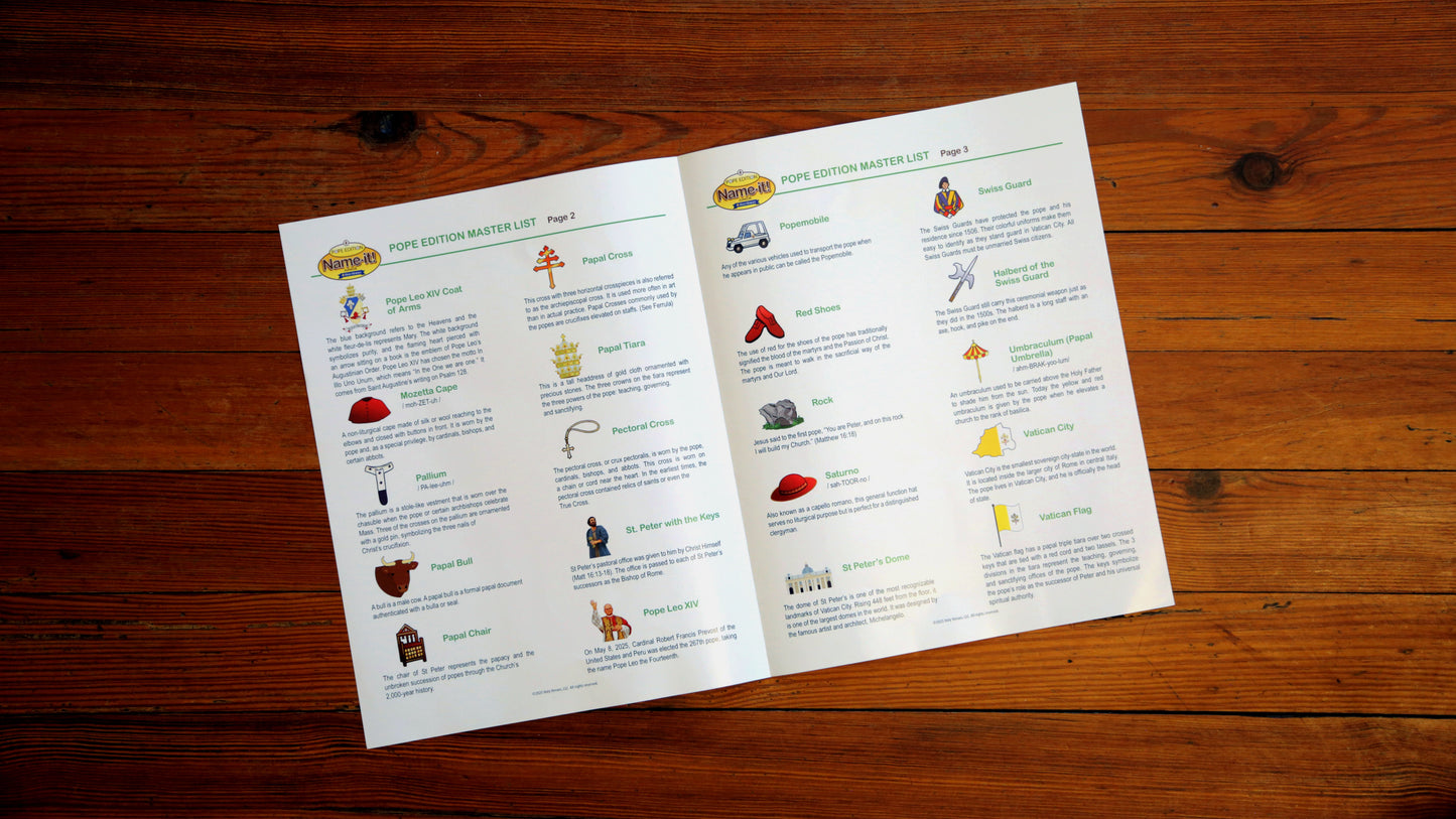 Pope Edition Name-It! JUNIOR game