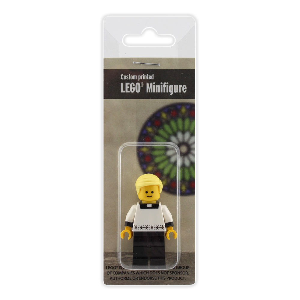 Altar Boy (blond)--Brick Minifigure