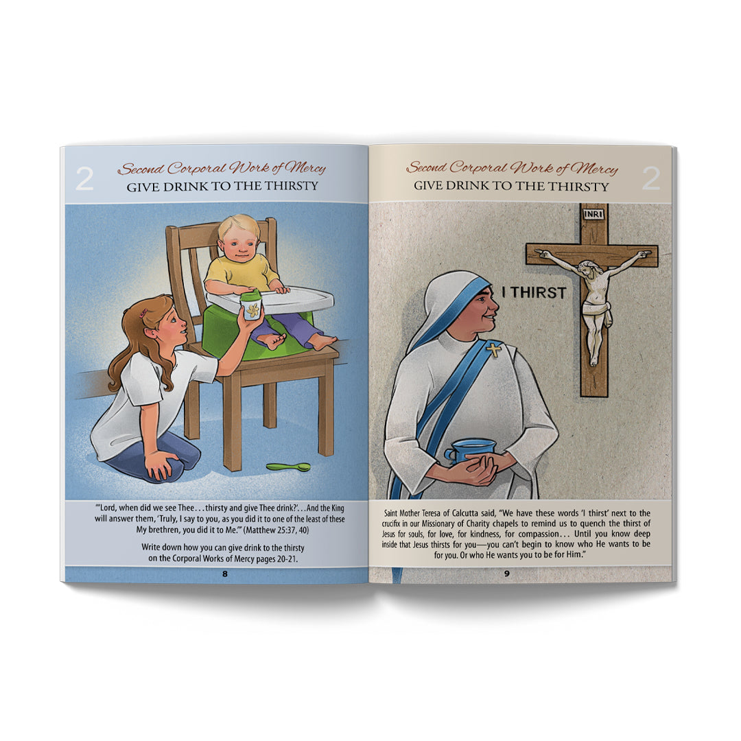 Corporal and Spiritual Works of Mercy Children's Book - Holy Heroes