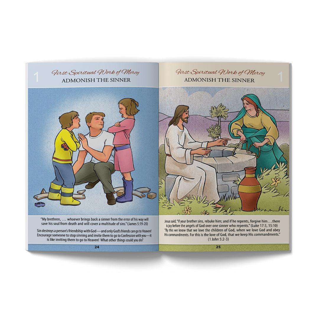 Corporal and Spiritual Works of Mercy Children's Book - Holy Heroes