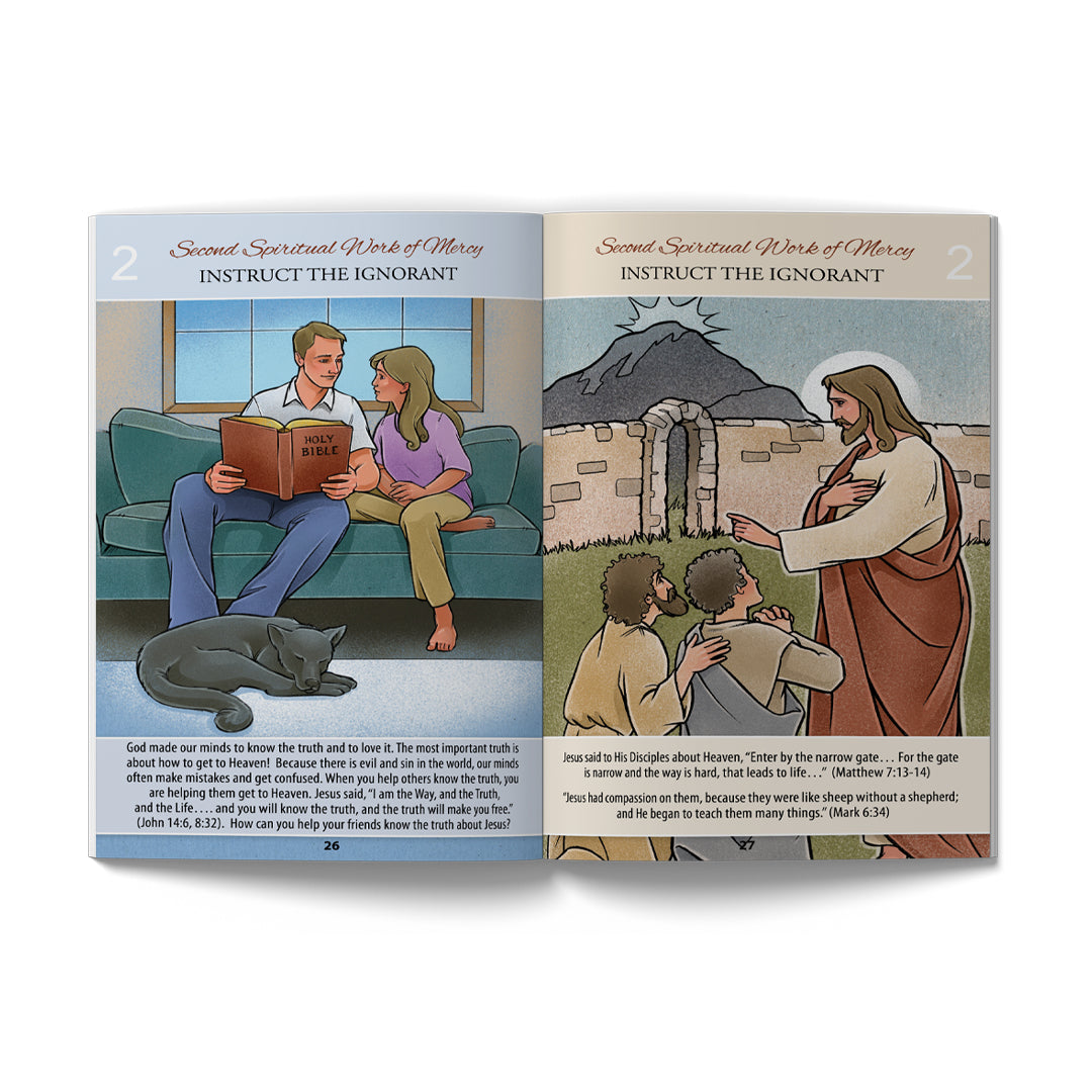 Corporal and Spiritual Works of Mercy Children's Book - Holy Heroes