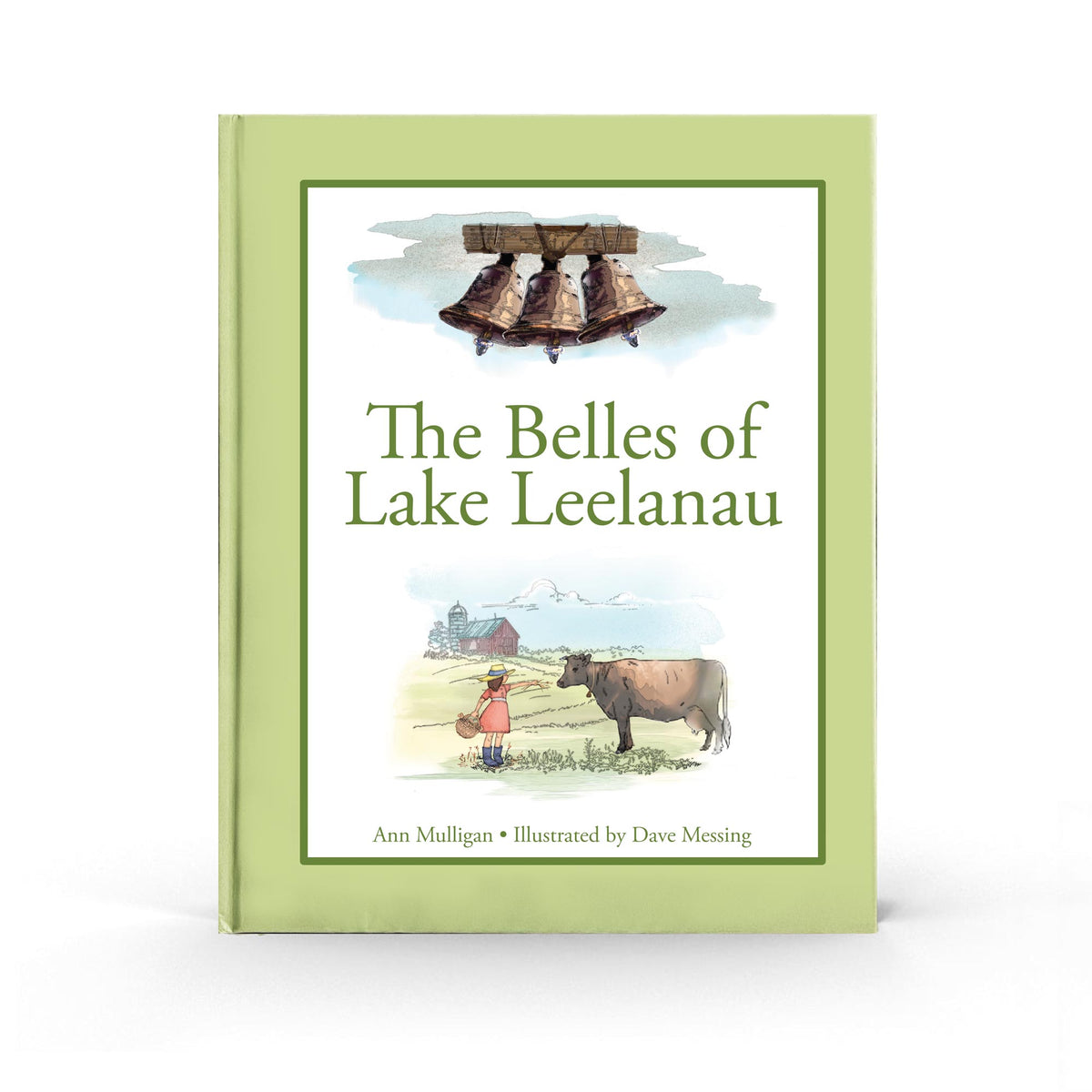 Book cover of 'The Belles of Lake Leelanau' with illustrations and title text.