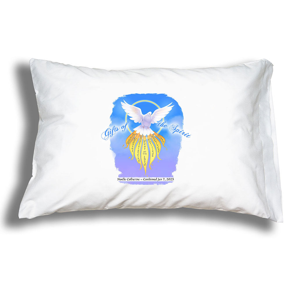 Prayer Pillowcase - Gifts of the Holy Spirit: Personalized