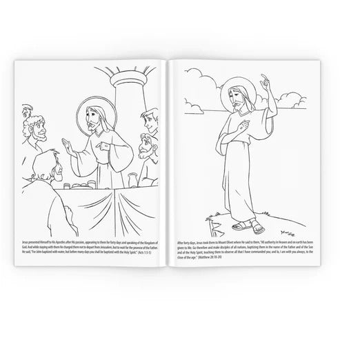 3 Coloring Book Set: Palm Sunday, Easter, & Divine Mercy Sunday - Holy Heroes