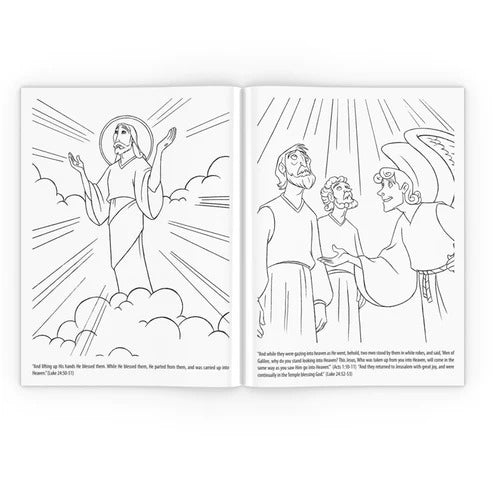 3 Coloring Book Set: Palm Sunday, Easter, & Divine Mercy Sunday - Holy Heroes