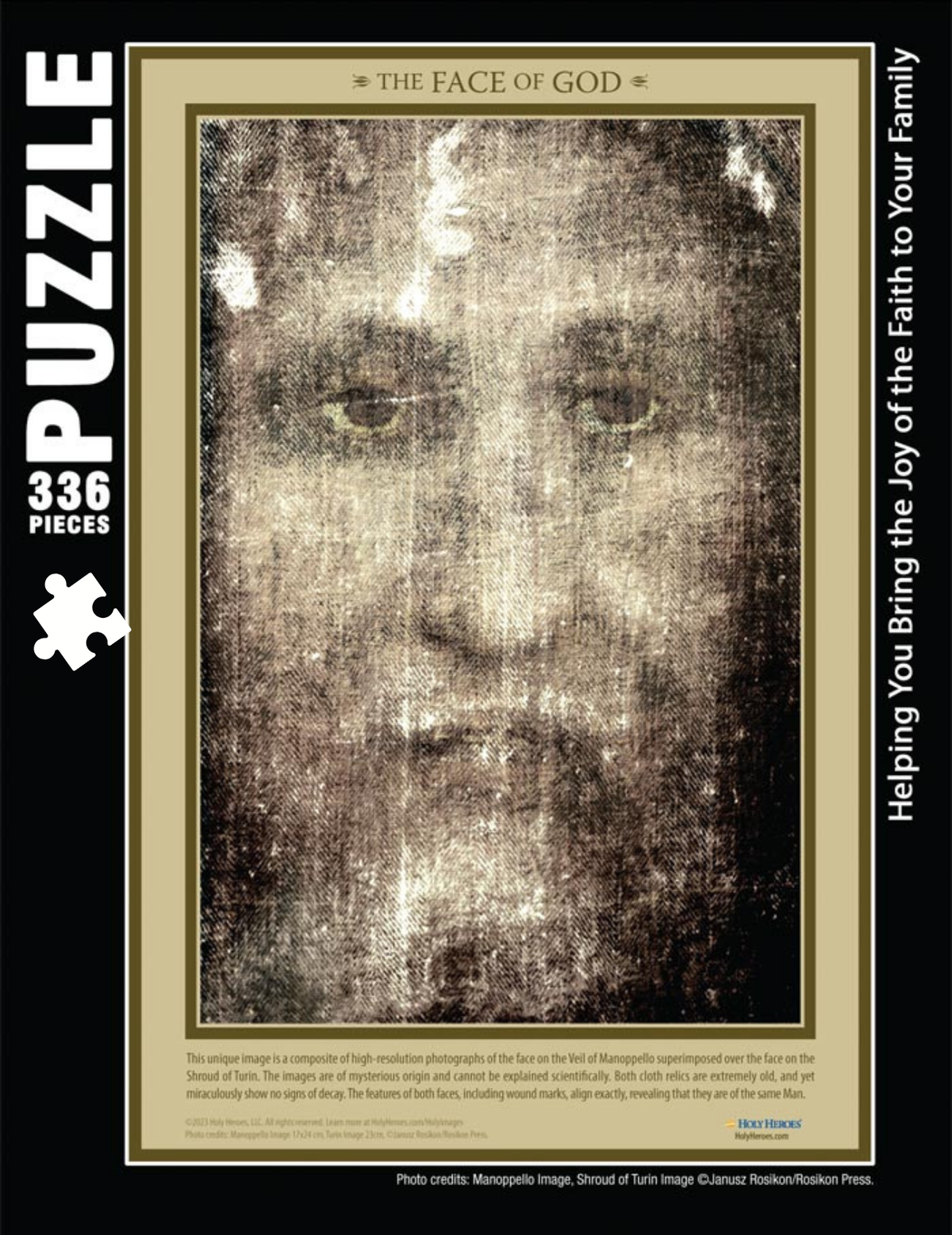 Holy Face of God 3-Sizes Puzzle - Holy Heroes