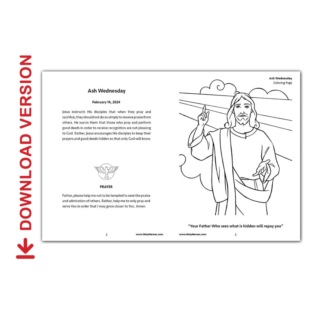Lent 2024 through Easter Sunday Coloring Pages [Download]