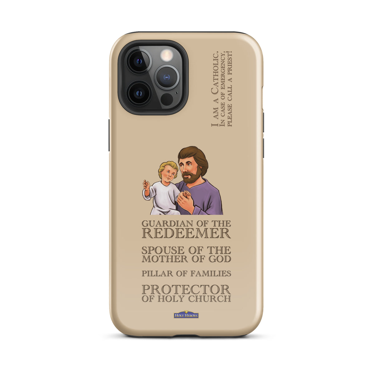 St. Joseph "I am a Catholic" Tough case for iPhone® - Holy Heroes