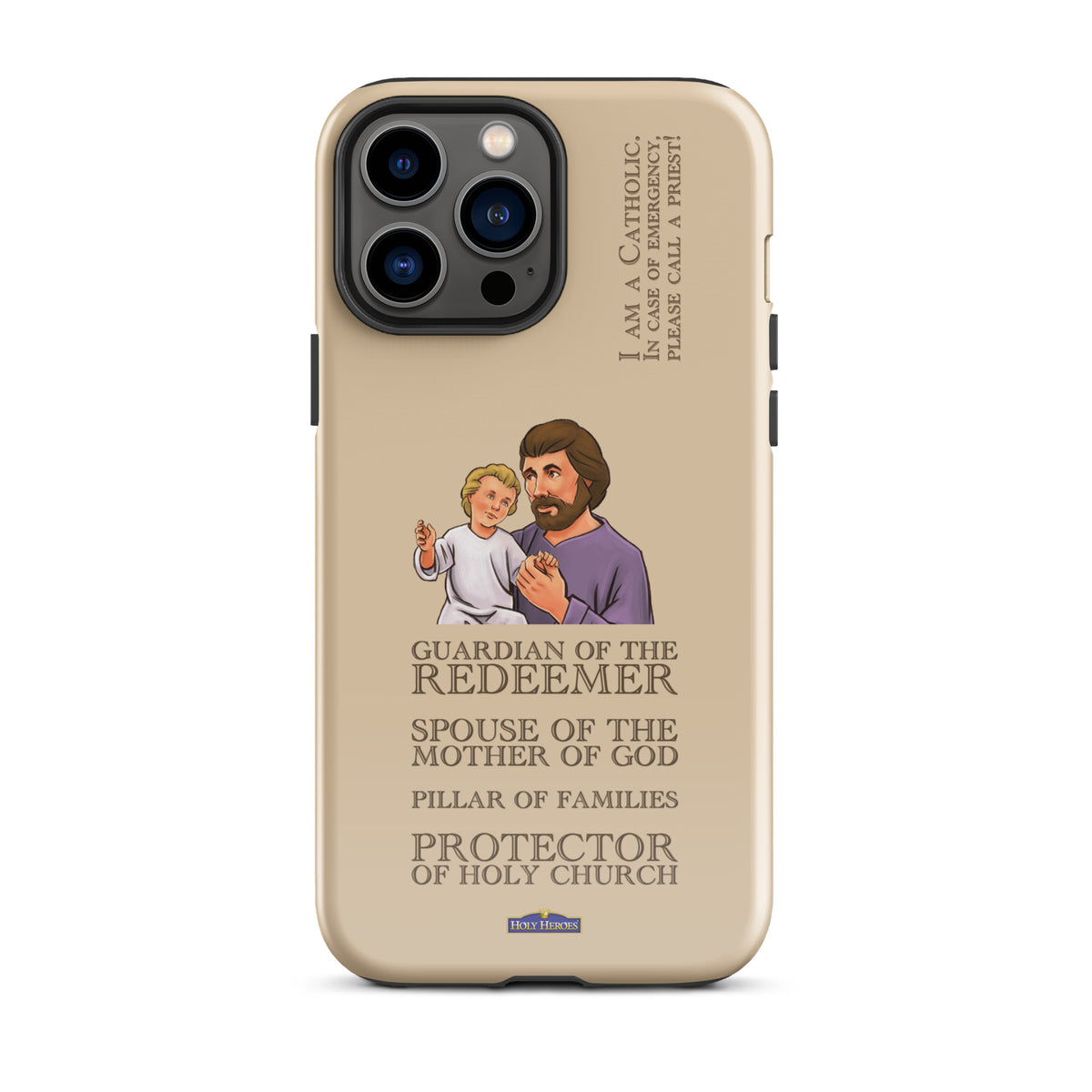 St. Joseph "I am a Catholic" Tough case for iPhone® - Holy Heroes