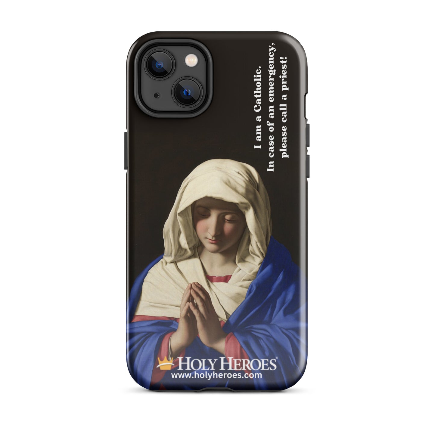 Praying Virgin Mary "I am a Catholic" Tough Case for iPhone®