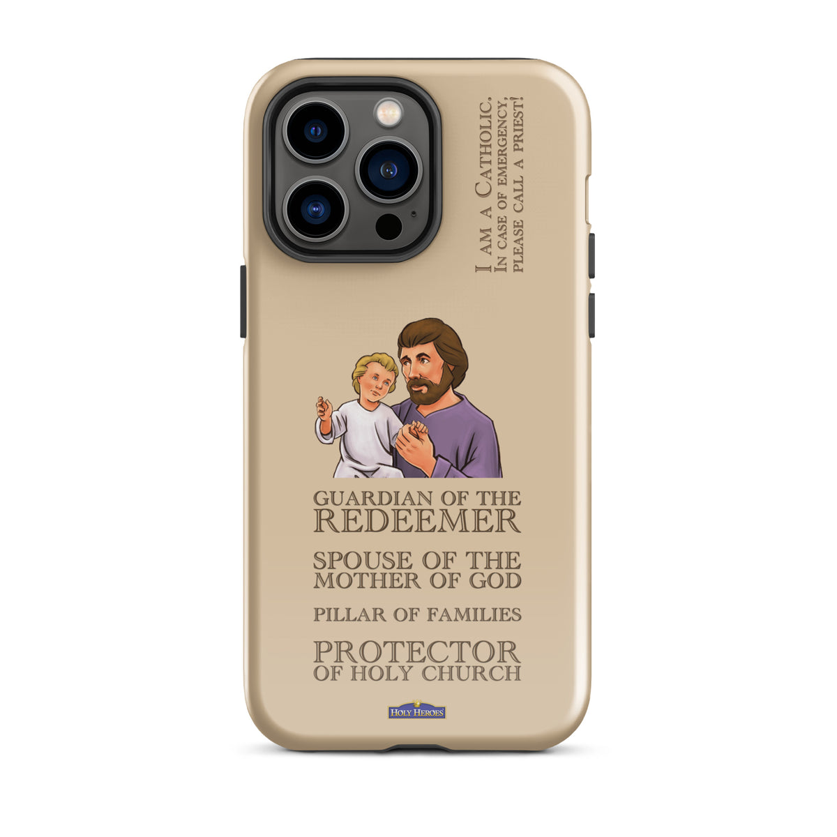 St. Joseph "I am a Catholic" Tough case for iPhone® - Holy Heroes