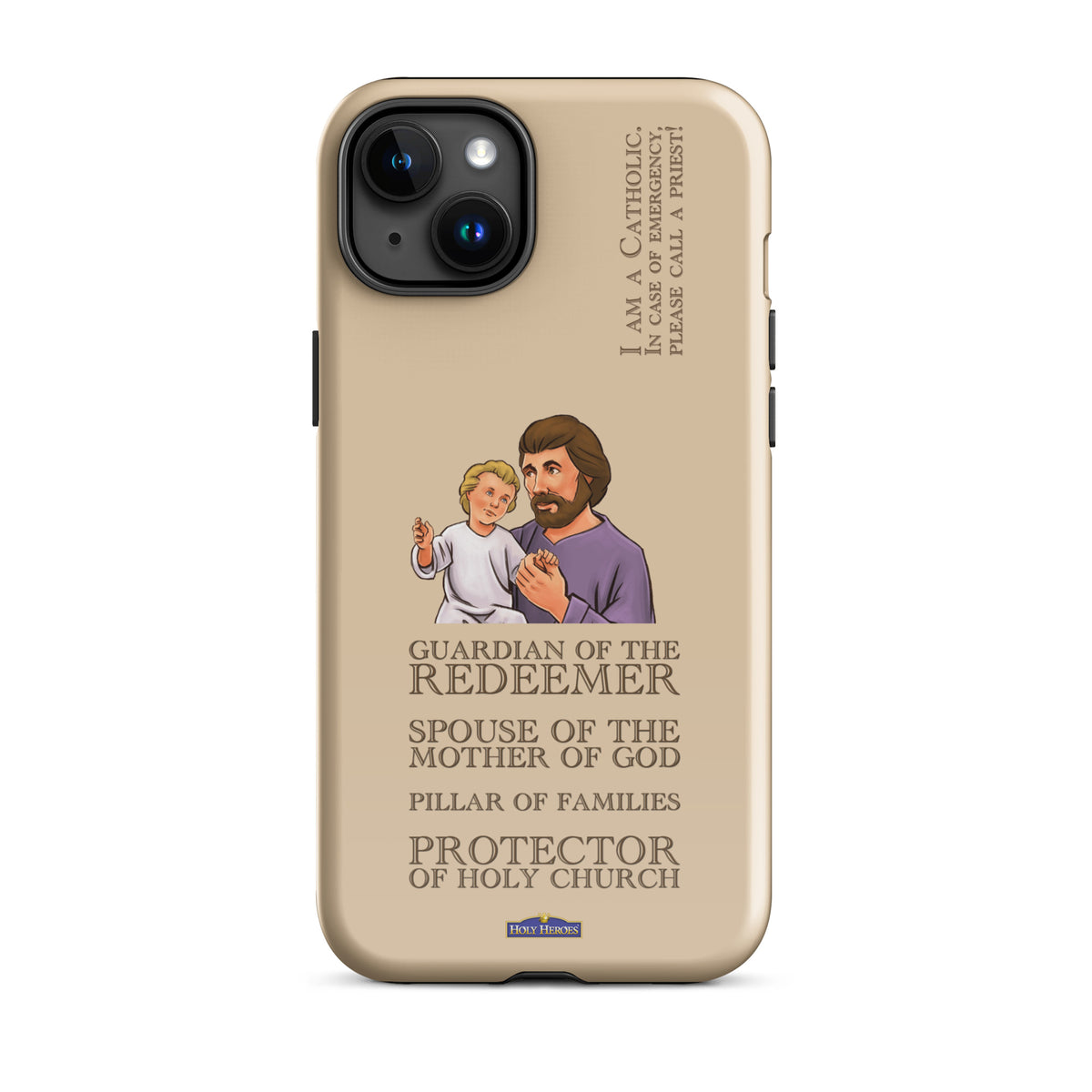 St. Joseph "I am a Catholic" Tough case for iPhone® - Holy Heroes