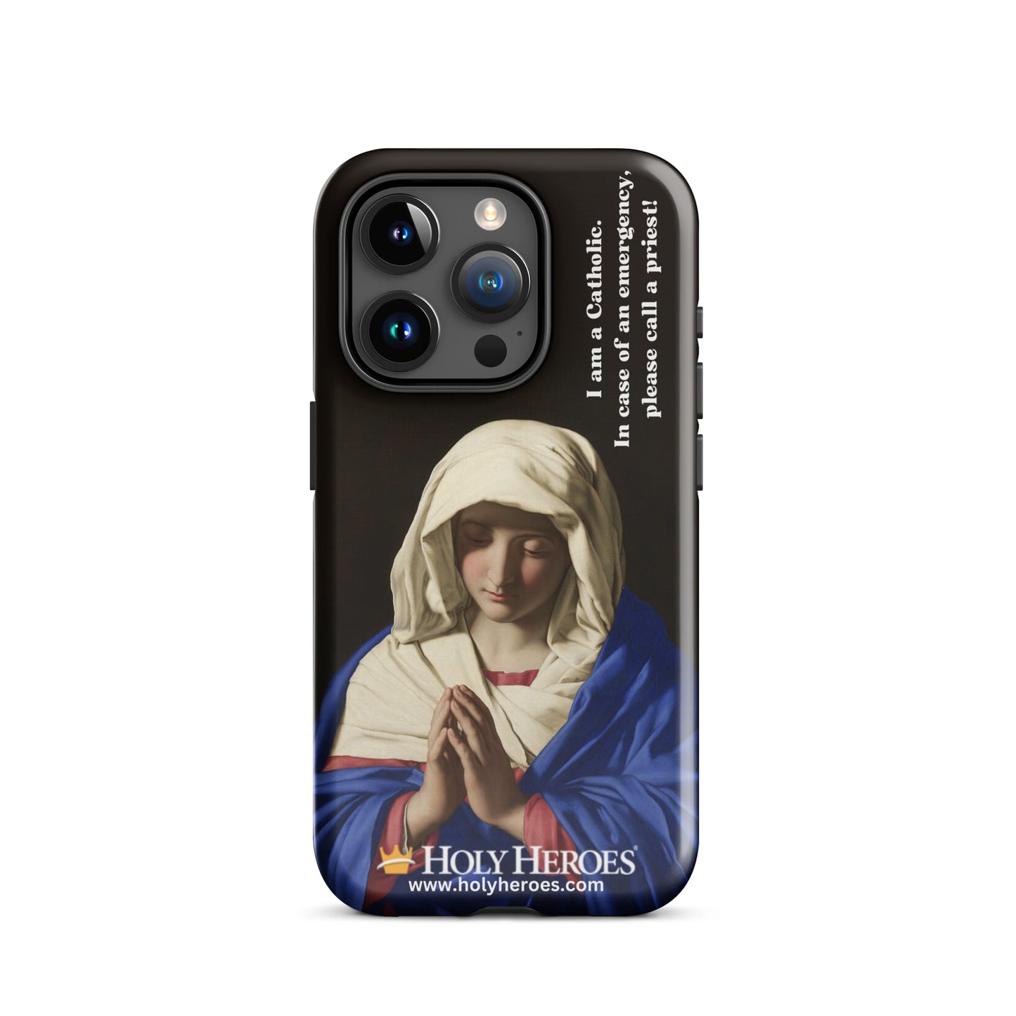 Praying Virgin Mary "I am a Catholic" Tough Case for iPhone®