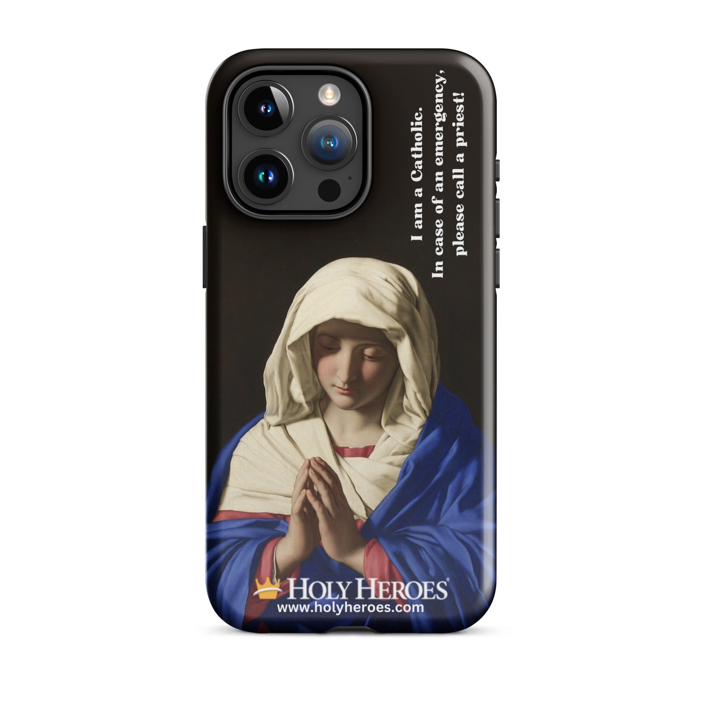 Praying Virgin Mary "I am a Catholic" Tough Case for iPhone®