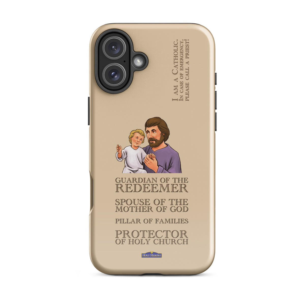St. Joseph "I am a Catholic" Tough case for iPhone® - Holy Heroes