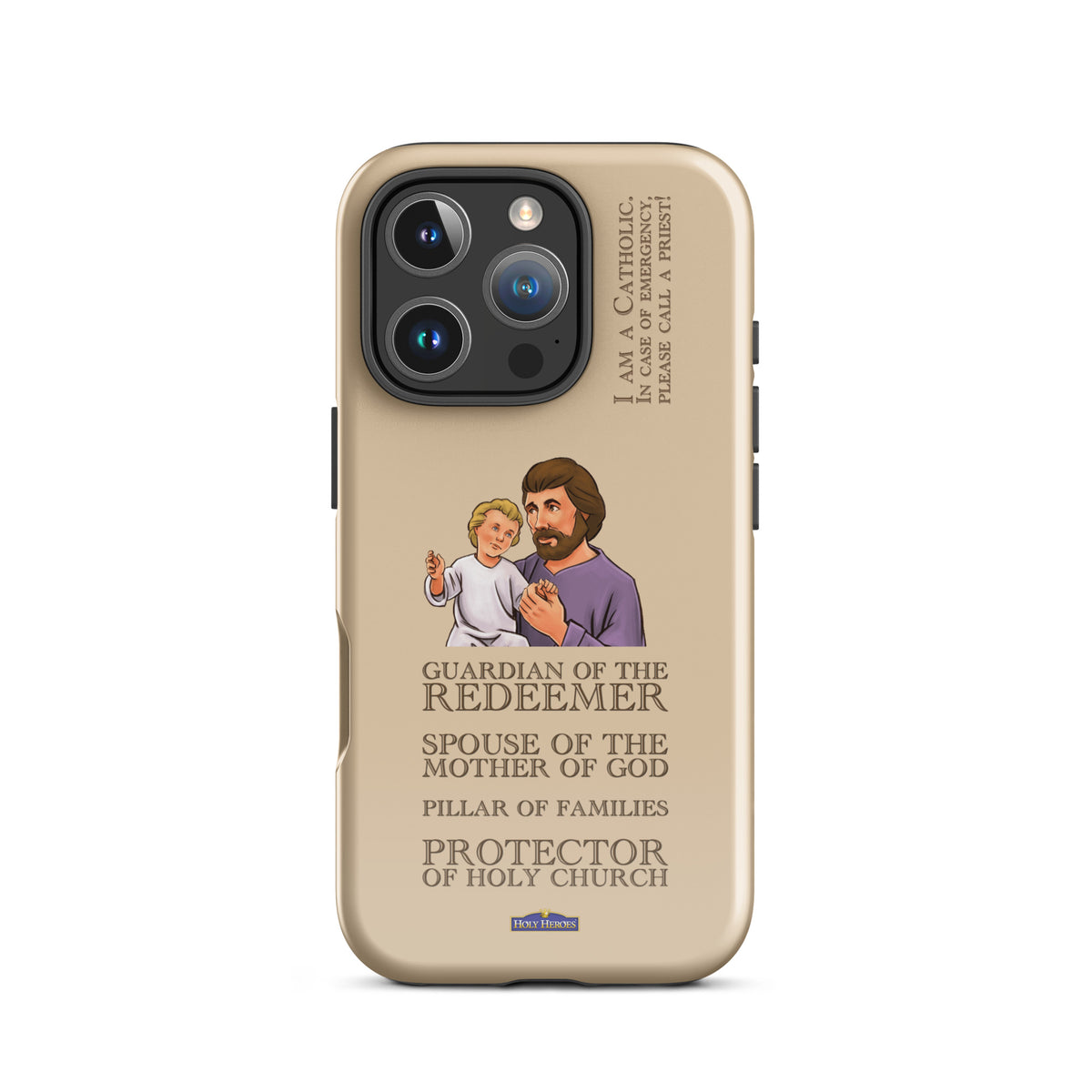 St. Joseph "I am a Catholic" Tough case for iPhone® - Holy Heroes