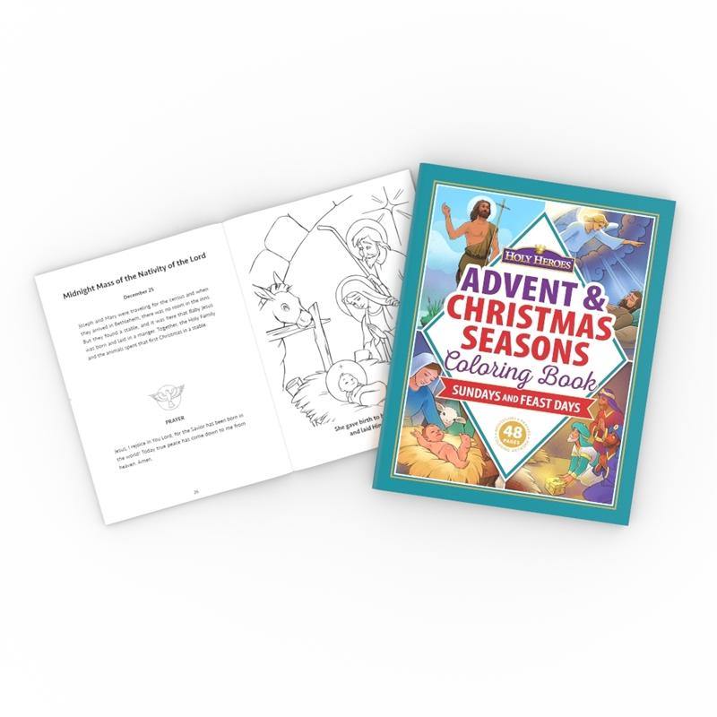 Advent & Christmas Seasons Coloring Book - Holy Heroes