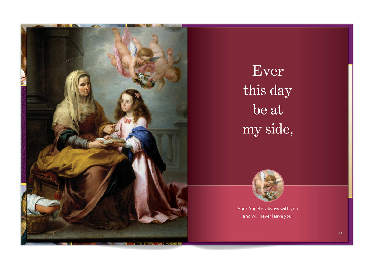 Praying to Holy Angels: Angel of God and St. Michael the Archangel Prayers in Sacred Art for Young Children - Holy Heroes