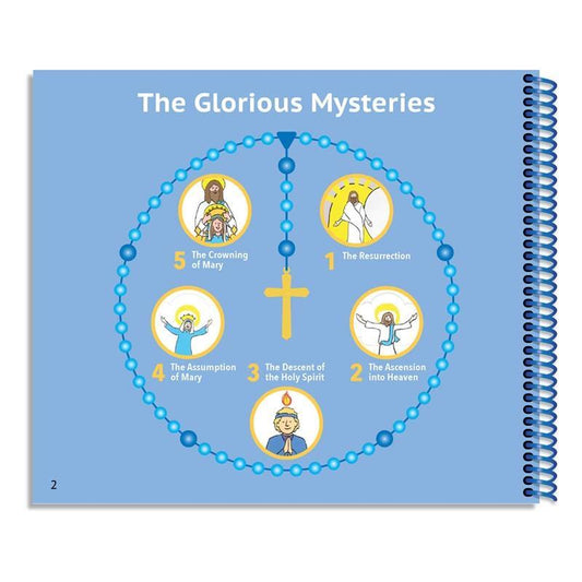 A Little Catholic's First Rosary Book: The Glorious Mysteries Bead-by-Bead Picture Prayer Book - Holy Heroes