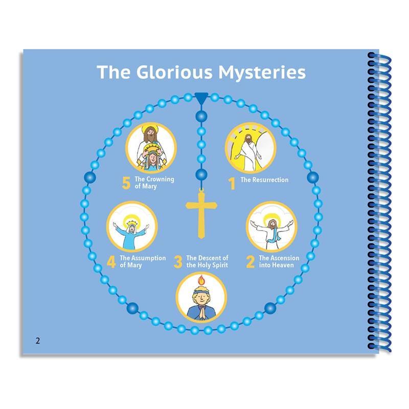 A Little Catholic's First Rosary Book: Bead-by-Bead Picture Prayer Book (4-BOOK SET) - Holy Heroes