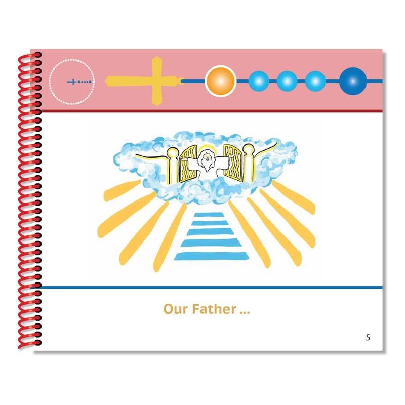 DAMAGED A Little Catholic's First Rosary Book: The Sorrowful Mysteries Bead-by-Bead Picture Prayer Book - Holy Heroes