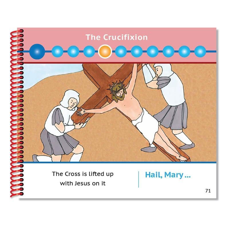 DAMAGED A Little Catholic's First Rosary Book: The Sorrowful Mysteries Bead-by-Bead Picture Prayer Book - Holy Heroes
