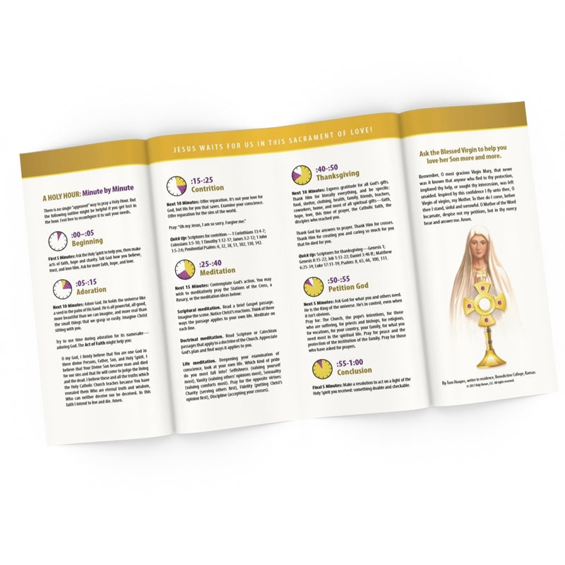 HOW TO Make a Holy Hour Pamphlet (5-pack) - Holy Heroes