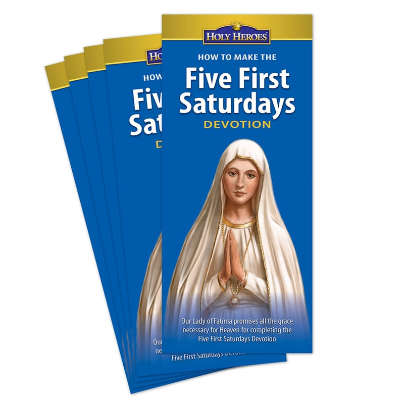 Five First Saturdays Devotion Brochure Catholic Explaination Guide