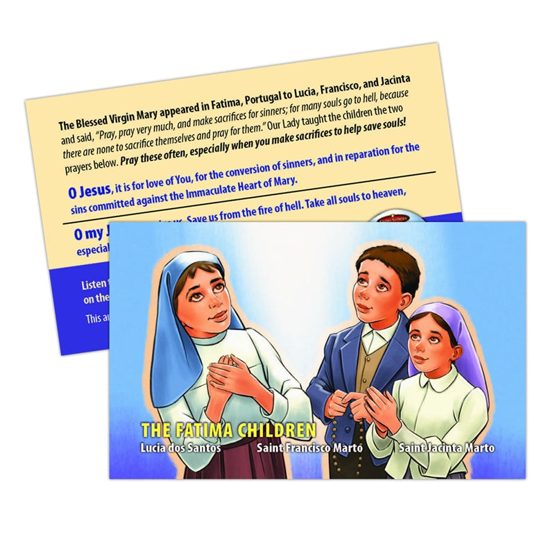 The Children of Fatima Prayer Card (5-Pack) - Holy Heroes