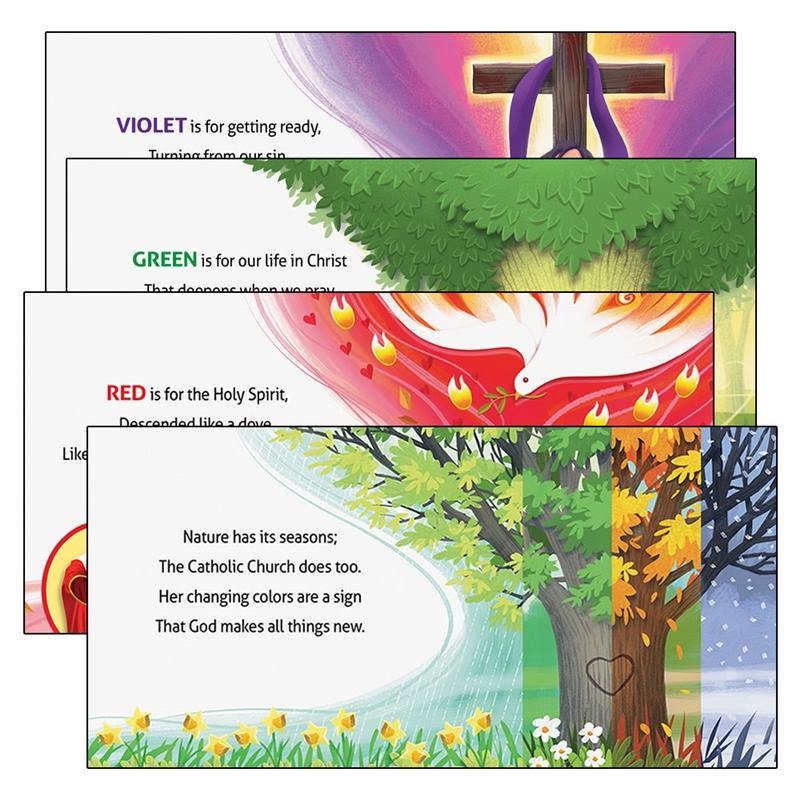 A Little Catholic's Book of Liturgical Colors board book - Holy Heroes