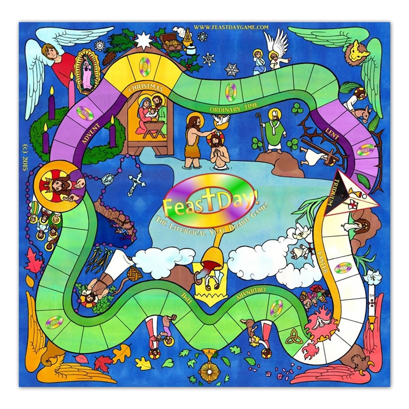 DAMAGED Feast Day! The Liturgical Year Board Game - Holy Heroes