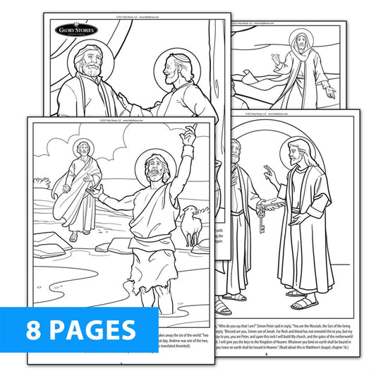 Saint Peter 8-Page Coloring Download - Holy Heroes