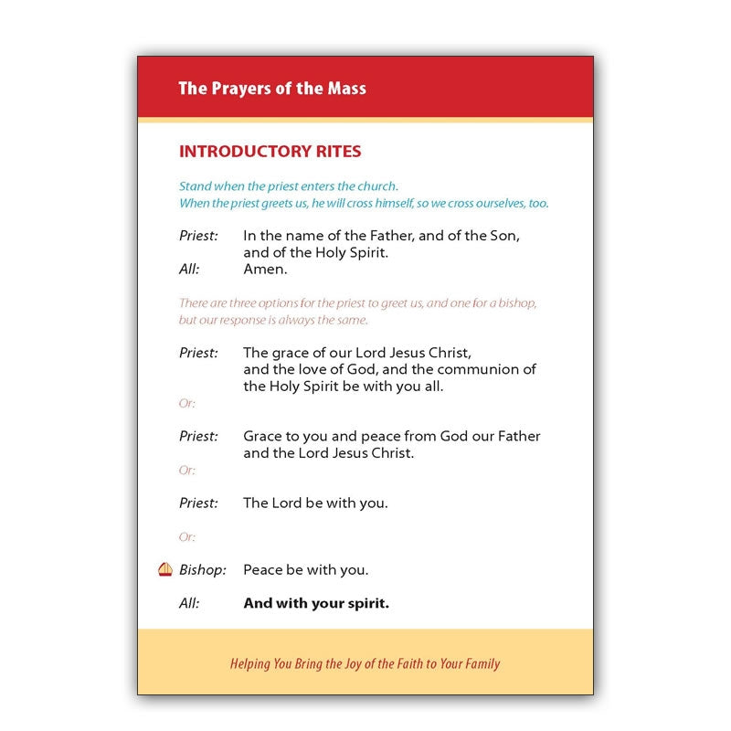 Best-Loved Catholic Prayers & Prayers of the Mass Missalette - Holy Heroes