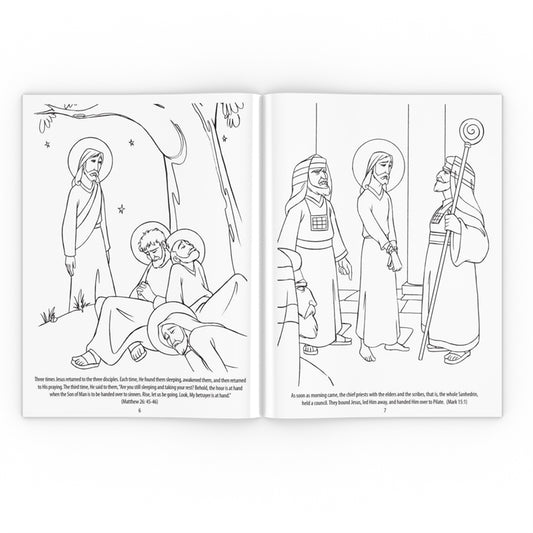 The Passion of Jesus Coloring Book - Holy Heroes