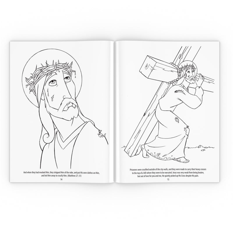 The Passion of Jesus Coloring Book - Holy Heroes