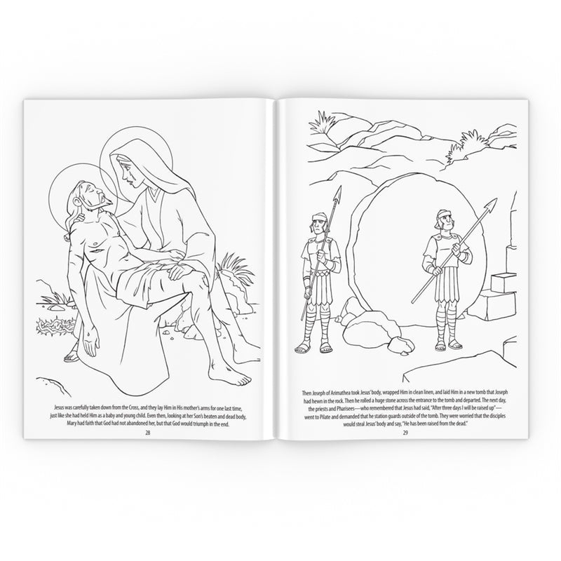 The Passion of Jesus Coloring Book - Holy Heroes