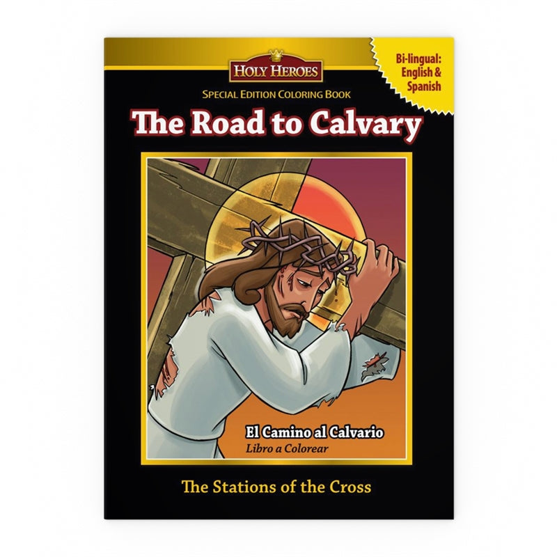 The Road to Calvary Coloring Book (bi-lingual) - Holy Heroes