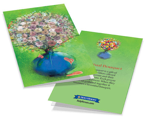 Spiritual Bouquet Cards with Stickers - Holy Heroes