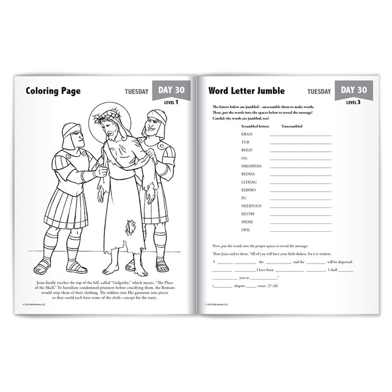 Lenten Adventure Activity Book 1 - Holy Heroes