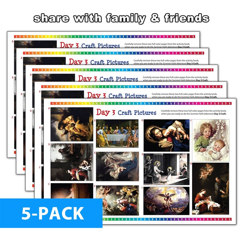 Summer Faith Adventure Prayer Book Activity (5-Pack) - Holy Heroes