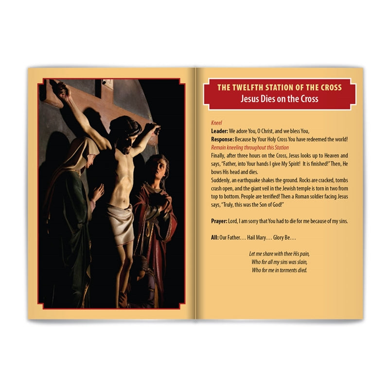 Stations of the Cross Prayer Booklet (Bi-lingual) - Holy Heroes