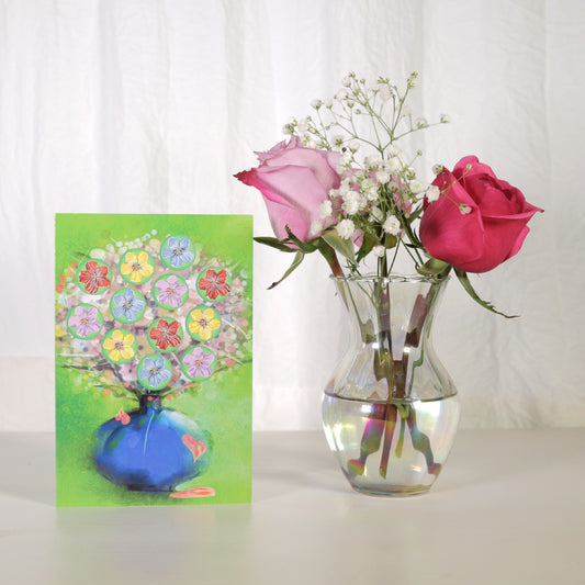 Spiritual Bouquet Cards with Stickers (5-Pack)