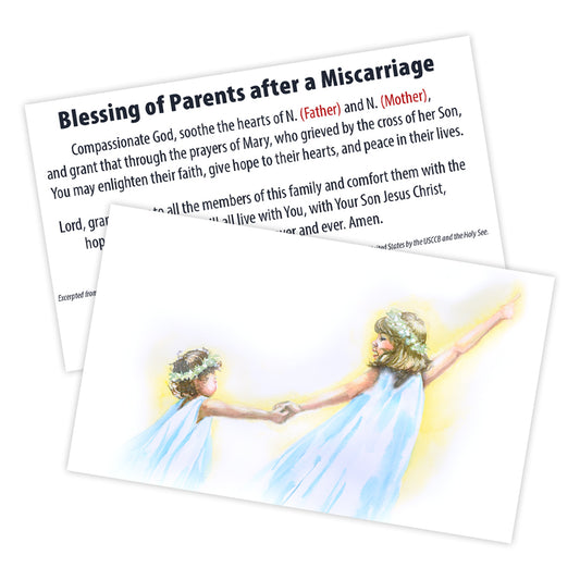 Blessing of Parents after a Miscarriage Prayer Card (5-Pack)