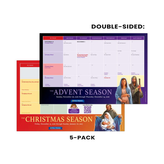 Advent & Christmas Season Calendar (5-Pack)
