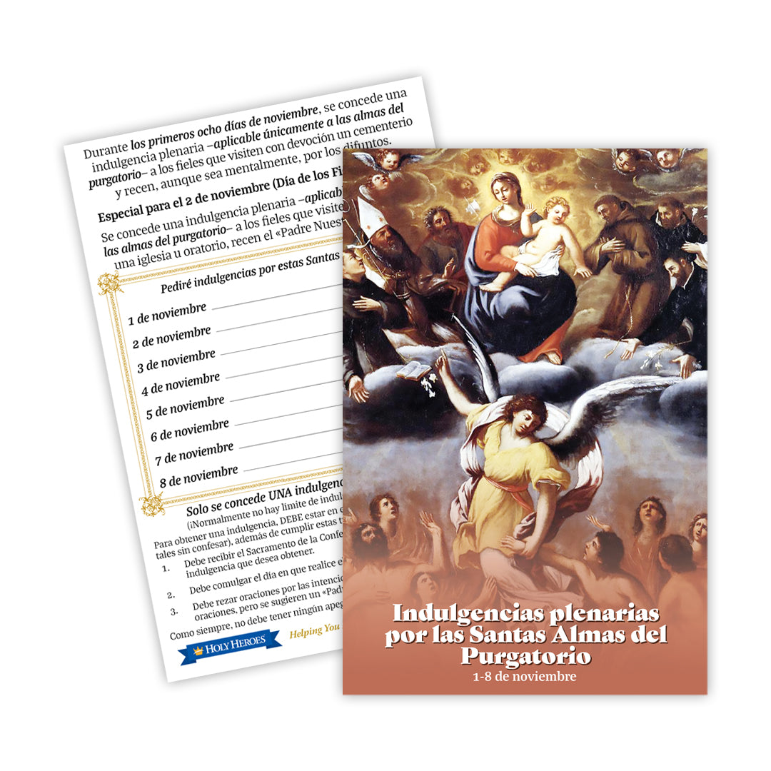 SPANISH Plenary Indulgence for the Poor Souls in Purgatory Cards (5-pack)