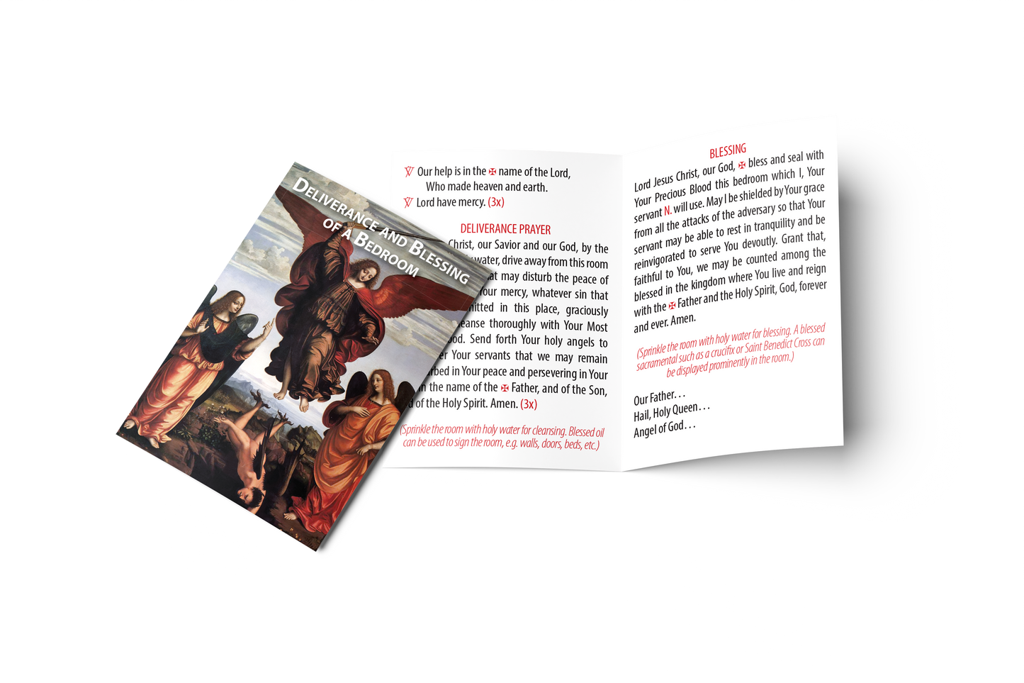 Deliverance and Blessing of a Bedroom prayer card